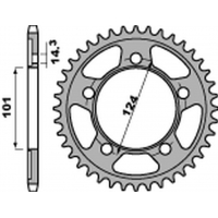 PBR ZĘBATKA TYLNA 4508 42 C45 KTM 950/990/1190 RC8 /DUKE/ SUPERMOTO (JTR898.42) (ŁAŃC. 525)