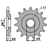 PBR ZĘBATKA PRZEDNIA 530 17 18NC KAWASAKI ZZR 1100 90-92 (ŁAŃC. 530)
