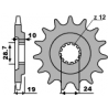 PBR ZĘBATKA PRZEDNIA 532 17 18NC ZX 10 (88-90) (ŁAŃC. 530) (JTF527.17)