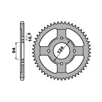 PBR ZĘBATKA TYLNA 282 34 C45 HONDA CB500F/K (78-80) (ŁAŃC. 530) (JTR282.34)