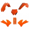 POLISPORT KOMPLET PLASTIKÓW (FULL KIT) KTM SX '05-'06 XC/XC-F 06-'07 W ZESTAWIE OSŁONY AMORTYZATORÓW (8399000002) KOLOR POMARAŃ