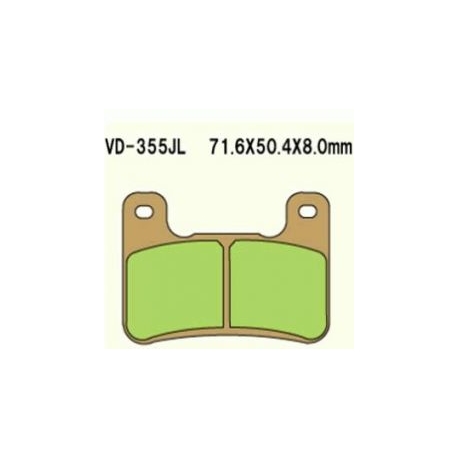 VESRAH KLOCKI HAMULCOWE KH379 SPIEK METALICZNY (ZŁOTE) GSXR 750 '04-'09 GSXR 1000 '04-'09 ZX 10R '08-'10 KH379 (MADE IN JAPAN)