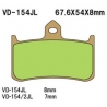 VESRAH KLOCKI HAMULCOWE KH187 SPIEK METALICZNY (ZŁOTE) (MADE IN JAPAN)