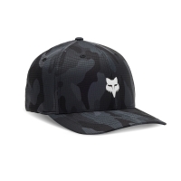 CZAPKA Z DASZKIEM FOX HEAD TECH FLEXFIT BLACK CAMO L/XL