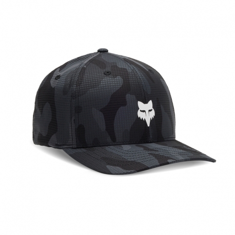 CZAPKA Z DASZKIEM FOX HEAD TECH FLEXFIT BLACK CAMO L/XL