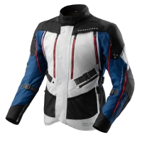 KURTKA MOTOCYKLOWA TEKSTYLNA REBELHORN HARDY 3.0 BLUE GREY RED