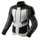 KURTKA MOTOCYKLOWA TEKSTYLNA REBELHORN HARDY 3.0 BLACK LIGHT GREY FLUO YELLOW