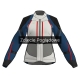 KURTKA MOTOCYKLOWA TEKSTYLNA DAMSKA REBELHORN HARDY 3.0 BLUE GREY RED