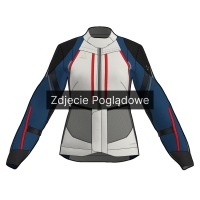 KURTKA MOTOCYKLOWA TEKSTYLNA DAMSKA REBELHORN HARDY 3.0 BLUE GREY RED
