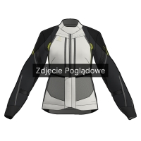 KURTKA MOTOCYKLOWA TEKSTYLNA DAMSKA REBELHORN HARDY 3.0 BLACK GREY FLUO YELLOW