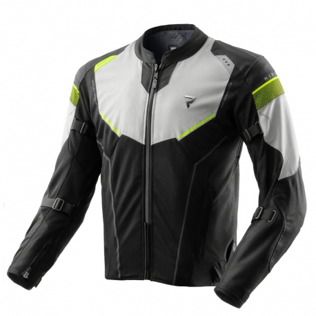KURTKA MOTOCYKLOWA TEKSTYLNA REBELHORN HIFLOW 5 BLACK GREY FLUO YELLOW