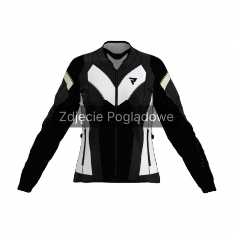 KURTKA MOTOCYKLOWA TEKSTYLNA DAMSKA REBELHORN HIFLOW 5 BLACK GREY FLUO YELLOW