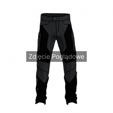 SPODNIE MOTOCYKLOWE TEKSTYLNE REBELHORN HIFLOW-V BLACK (KRÓTKA NOGAWKA)