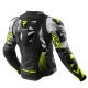 KURTKA MOTOCYKLOWA SKÓRZANA REBELHORN INFERNO BLACK WHITE FLUO YELLOW