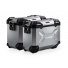 ZESTAW KUFRÓW BOCZNYCH TRAX ADV I STELAŻY SW-MOTECH CFMOTO 450MT (23-) SILVER 45/37L