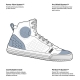 BUTY MOTOCYKLOWE REBELHORN SPIKE GREY, BLACK SOLE