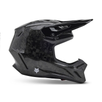 KASK MOTOCYKLOWY FOX V3 RS CARBON SOLID BLACK