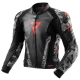 KURTKA SKÓRZANA REBELHORN VELOCE CAMO BLACK/GREY/FLUO RED