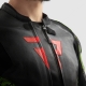 KURTKA MOTOCYKLOWA SKÓRZANA REBELHORN VELOCE CAMO BLACK GREEN FLUO RED