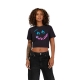 T-SHIRT FOX LADY HELLO BABY BLACK