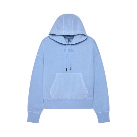 BLUZA Z KAPTUREM FOX LADY WORDMARK OVERSIZED CASHMERE BLUE