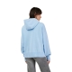 BLUZA Z KAPTUREM FOX LADY WORDMARK OVERSIZED CASHMERE BLUE