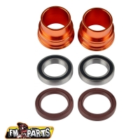 FM-PARTS ŁOŻYSKA KOŁA TYLNEGO Z USZCZELNIACZAMI I TULEJKAMI KTM / HUSQVARNA / GAS GAS '03-'23 (OŚKA 20MM) KOLOR POMARAŃCZOWY