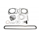 VERTEX 2025/02 ZESTAW NAPRAWCZY GÓRY SILNIKA KAWASAKI KX 250 F (KXF250) '21-'22 (STD. + 0.02MM 77.97MM) (14.1:1) (TŁOK, USZCZE