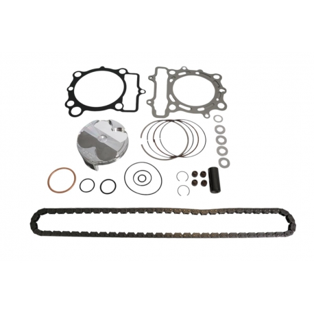 VERTEX 2025/02 ZESTAW NAPRAWCZY GÓRY SILNIKA KAWASAKI KX 250 F (KXF250) '21-'22 (STD. + 0.02MM 77.97MM) (14.1:1) (TŁOK, USZCZE