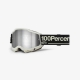 100 PROCENT GOGLE MODEL ACCURI 2 GLOW - MIRROR SILVER LENS - KOLOR SZARY/CZARNY SZYBKA SREBRNE LUSTRO