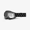 100 PROCENT GOGLE ACCURI 2 BLACKLINE - CLEAR LENS - KOLOR CZARNY/BIAŁY SZYBKA PRZEŹROCZYSTA