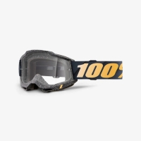 100 PROCENT GOGLE ACCURI 2 RISLAND - CLEAR LENS - KOLOR CZARNY/ŻÓŁTY SZYBKA PRZEŹROCZYSTA
