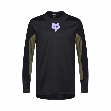 KOSZULKA ROWEROWA Z DŁUGIM RĘKAWEM FOX DEFEND PARK BLACK S