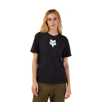 T-SHIRT FOX LADY HEAD BLACK
