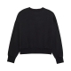 BLUZA FOX LADY WORDMARK OVERSIZED FLEECE CREW BLACK