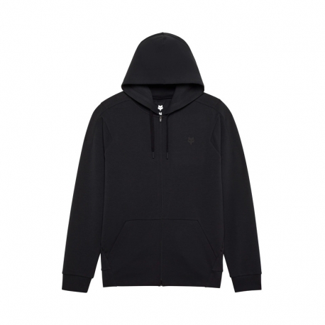 BLUZA Z KAPTUREM NA ZAMEK FOX RISE ZIP FLEECE BLACK