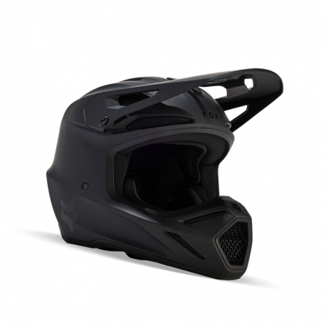 KASK MOTOCYKLOWY FOX V3 SOLID MATTE BLACK