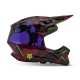 KASK MOTOCYKLOWY FOX V3 THROTTLE FLUO YELLOW S
