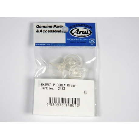 ZESTAW ŚRUB DO MOCOWANIA DASZKA DO KASKU ARAI MXV/VX3/VXP CLEAR