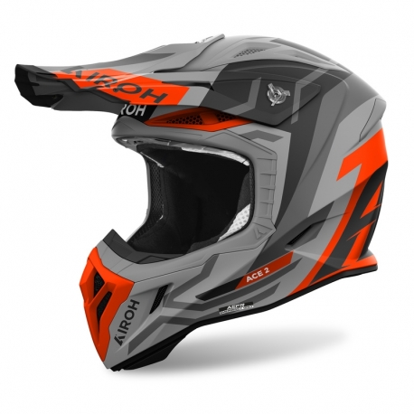 KASK MOTOCYKLOWY AIROH AVIATOR ACE 2 GROUND ORANGE MATT XL