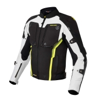 KURTKA MOTOCYKLOWA TEKSTYLNA REBELHORN BORG BLACK GREY FLUO YELLOW
