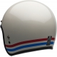 KASK BELL CUSTOM 500 ECE6 STRIPES PEARL WHITE RED BLUE