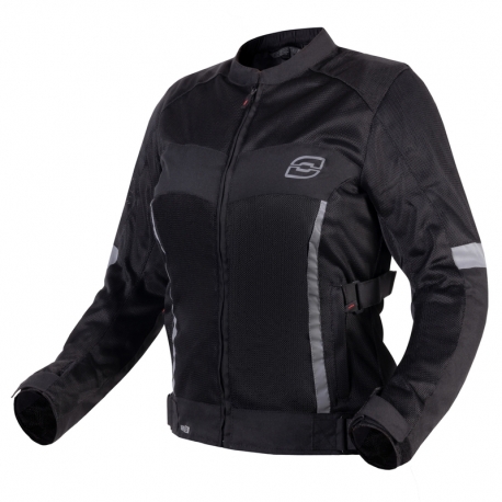 KURTKA MOTOCYKLOWA TEKSTYLNA DAMSKA OZONE DART BLACK