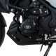 OSŁONA SILNIKA RG RACING YAMAHA YZF-R25 14-/YZF-R3 15-/MT-25/MT-03, LEWA STRONA BLACK RACE
