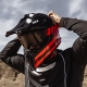 GOGLE IMX ENDURANCE FLIP MATT BLACK / RED- SZYBA DARK SMOKE + CLEAR (2 SZYBY W ZESTAWIE)