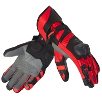 RĘKAWICE MOTOCYKLOWE REBELHORN FIGHTER BLACK, FLUO RED
