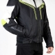 KURTKA MOTOCYKLOWA TEKSTYLNA OZONE FLOW BLACK GREY FLUO YELLOW