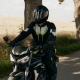 KURTKA MOTOCYKLOWA TEKSTYLNA OZONE FLOW BLACK GREY FLUO YELLOW