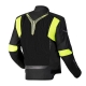 KURTKA MOTOCYKLOWA TEKSTYLNA OZONE FLOW BLACK FLUO YELLOW