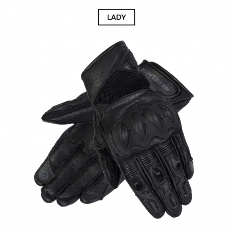 RĘKAWICE MOTOCYKLOWE DAMSKIE REBELHORN FLUX 2 BLACK
